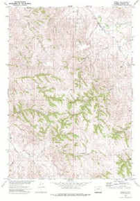 7.5' Topo Map of the Echeta, WY Quadrangle