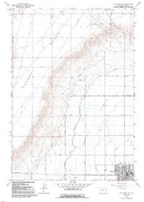 7.5' Topo Map of the Elk Basin SE, WY Quadrangle