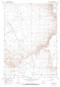 7.5' Topo Map of the Elk Basin SW, WY Quadrangle