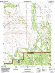 7.5' Topo Map of the Elk Mountain SW, WY Quadrangle