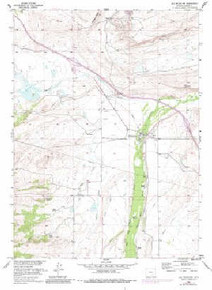 7.5' Topo Map of the Elk Mountain, WY Quadrangle