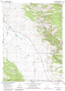 7.5' Topo Map of the Elkhorn Point, WY Quadrangle