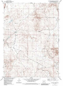 7.5' Topo Map of the Elkhorn Springs, WY Quadrangle