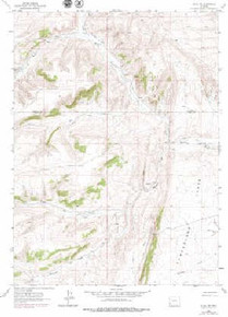 7.5' Topo Map of the Elkol SW, WY Quadrangle