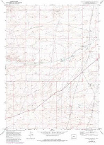 7.5' Topo Map of the Graham Reservoir, WY Quadrangle