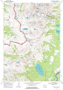 7.5' Topo Map of the Grand Teton, WY Quadrangle