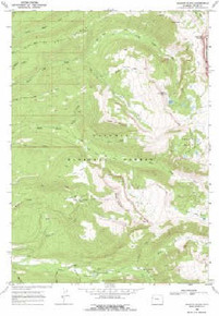 7.5' Topo Map of the Granite Basin, WY Quadrangle