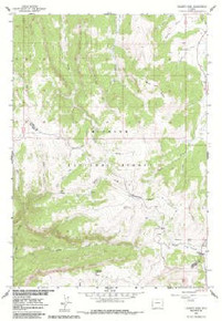7.5' Topo Map of the Granite Pass, WY Quadrangle