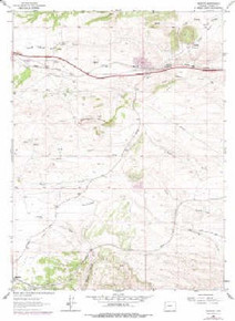 7.5' Topo Map of the Granite, WY Quadrangle