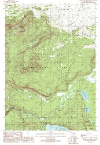 7.5' Topo Map of the Grassy Lake Reservoir, WY Quadrangle