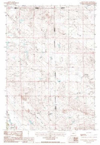 7.5' Topo Map of the Gravel Draw, WY Quadrangle
