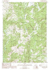 7.5' Topo Map of the Gravel Peak, WY Quadrangle