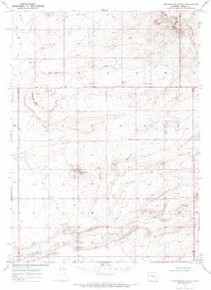 7.5' Topo Map of the Greasewood Knoll, WY Quadrangle