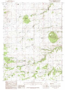 7.5' Topo Map of the Green Top Mountain, WY Quadrangle