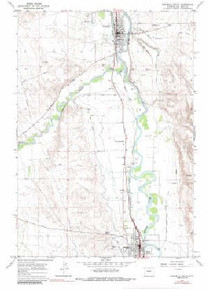 7.5' Topo Map of the Greybull South, WY Quadrangle