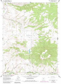 7.5' Topo Map of the Grieve Reservoir, WY Quadrangle