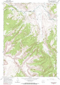 7.5' Topo Map of the Grizzly Lake, WY Quadrangle