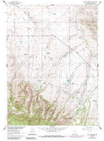 7.5' Topo Map of the Gunst Reservoir, WY Quadrangle