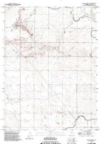 7.5' Topo Map of the Habig Spring, WY Quadrangle