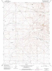 7.5' Topo Map of the Hadsell Spring, WY Quadrangle