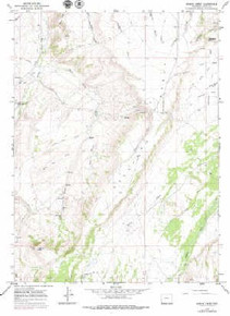 7.5' Topo Map of the Hague Creek, WY Quadrangle