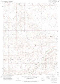 7.5' Topo Map of the Halfway Hill, WY Quadrangle