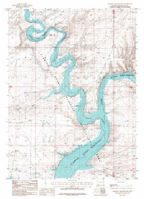 7.5' Topo Map of the Halfway Hollow East, WY Quadrangle