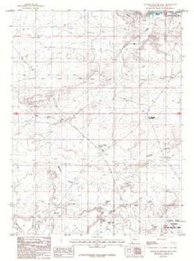 7.5' Topo Map of the Halfway Hollow West, WY Quadrangle