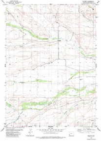7.5' Topo Map of the Halfway, WY Quadrangle