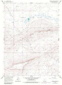 7.5' Topo Map of the Hansen Lake NE, WY Quadrangle
