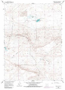 7.5' Topo Map of the Hansen Lake, WY Quadrangle