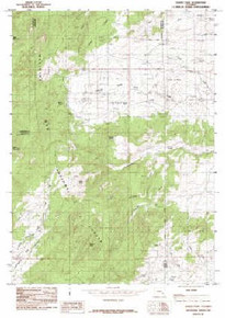 7.5' Topo Map of the Harris Park, WY Quadrangle