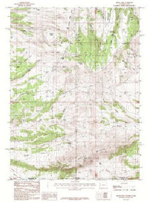 7.5' Topo Map of the Hawks Nest, WY Quadrangle