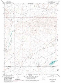7.5' Topo Map of the Hay Meadow Reservoir, WY Quadrangle