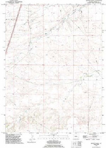 7.5' Topo Map of the Moffett Ranch, WY Quadrangle