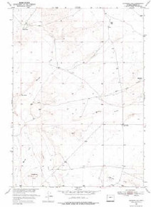 7.5' Topo Map of the Haybarn Hill, WY Quadrangle