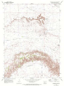 7.5' Topo Map of the Haystack Flats, WY Quadrangle