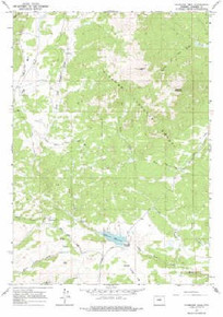 7.5' Topo Map of the Hazelton Peak, WY Quadrangle