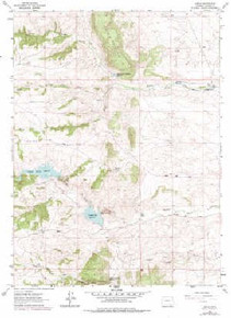 7.5' Topo Map of the Hecla, WY Quadrangle