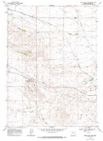 7.5' Topo Map of the Hells Half Acre, WY Quadrangle