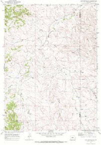 7.5' Topo Map of the Lost Springs NW, WY Quadrangle