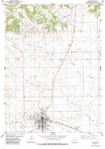 7.5' Topo Map of the Lusk, WY Quadrangle