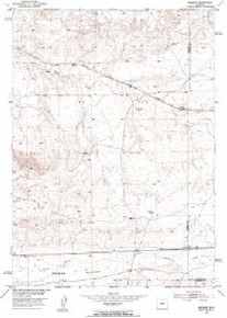 7.5' Topo Map of the Madden, WY Quadrangle