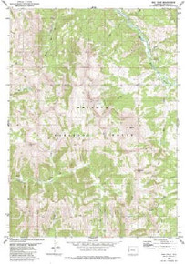 7.5' Topo Map of the Man Peak, WY Quadrangle