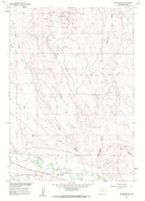 7.5' Topo Map of the Manderson SE, WY Quadrangle