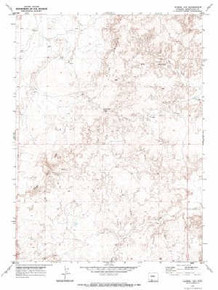 7.5' Topo Map of the Manuel Gap, WY Quadrangle
