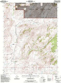 7.5' Topo Map of the Marshall, WY Quadrangle