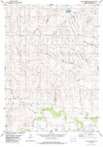 7.5' Topo Map of the Boggy Reservoir, WY Quadrangle