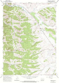 7.5' Topo Map of the Bondurant, WY Quadrangle
