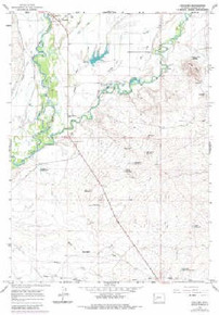 7.5' Topo Map of the Boulder, WY Quadrangle